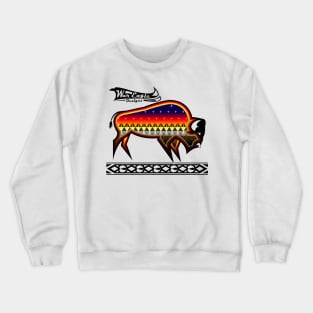 Protecting the people Black Buffalo Crewneck Sweatshirt